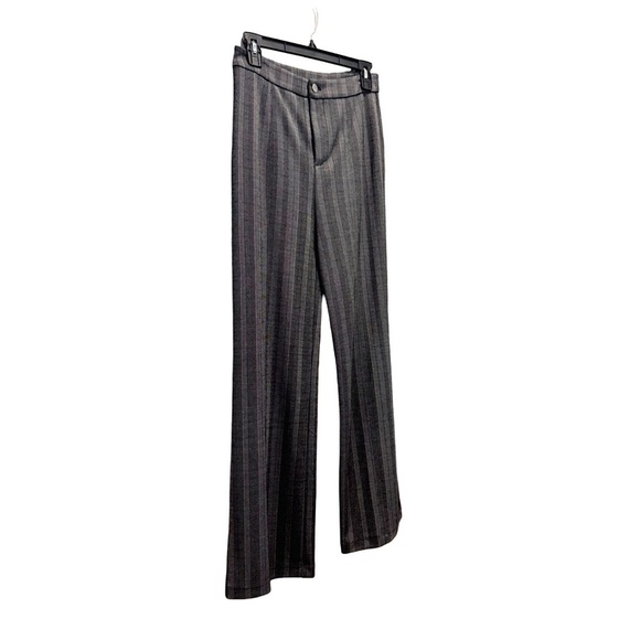 Lysse Women's Herringbone Wide-Leg Dress Pants. Black, Gray Size Small - Picture 2 of 11
